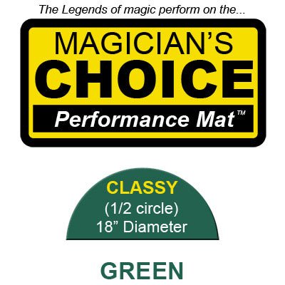 Classy Close-Up Mat (GREEN - 18 inch) by Ronjo - Merchant of Magic