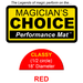 Classy Close-Up Mat (RED - 18 inch) by Ronjo - Merchant of Magic