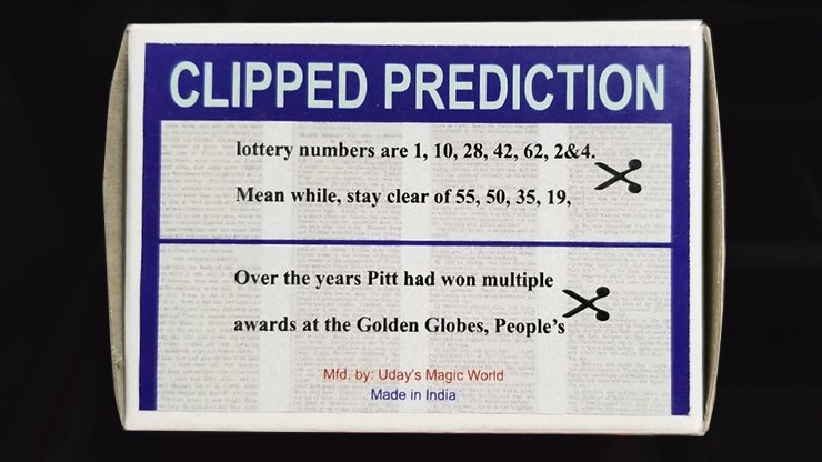 CLIPPED PREDICTION (Lotto/Golden Globe) by Uday - Merchant of Magic