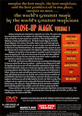 Close up Magic Vol 1 - Worlds Greatest Magic - Magic DVD - Merchant of Magic