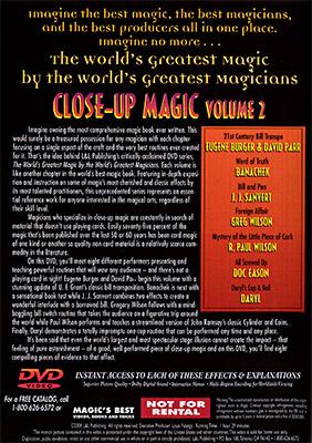 Close up Magic Vol 2 - Worlds Greatest Magic - Magic DVD - Merchant of Magic