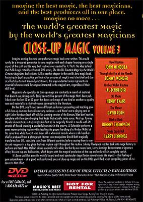 Close up Magic Vol 3 - World's Greatest Magic - Magic DVD - Merchant of Magic