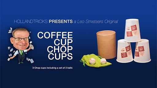Coffee Cup Chop Cup (3 cups and 2 balls) by Leo Smetsers - Merchant of Magic