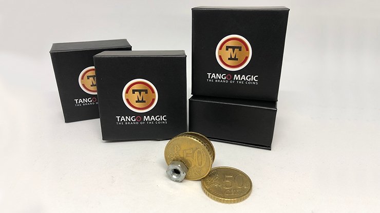 Coin Thru Card (50 cent Euro) (E0014) Tango - Merchant of Magic