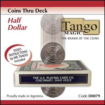 Coins Thru Deck Half Dollar - Merchant of Magic