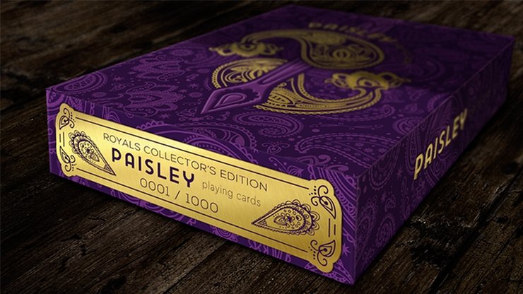 Collector's Paisley Royals Purple (Numbered Seals) Playing Cards by Dutch Card House Company - Merchant of Magic