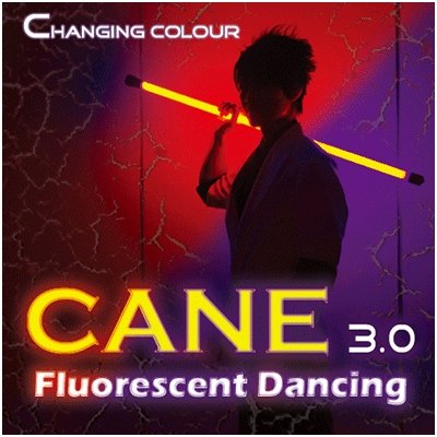 Color Changing Cane 3.0 Fluorescent Dancing (Professional two color) by Jeff Lee - Merchant of Magic