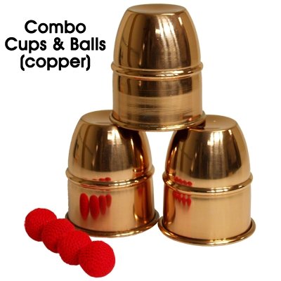 Combo Cups & Balls (Copper) by Premium magic - Merchant of Magic
