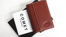 Comet Brown Leather Wallet - Silver - Merchant of Magic