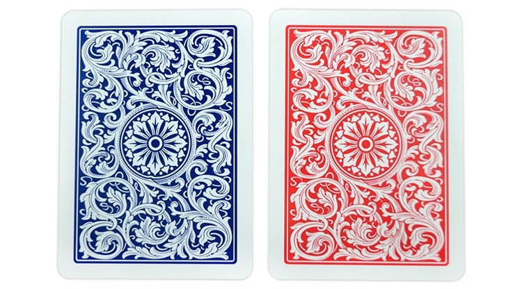 Copag 1546 Plastic Playing Cards Poker Size Regular Index Red and Blue Double-Deck Set - Merchant of Magic