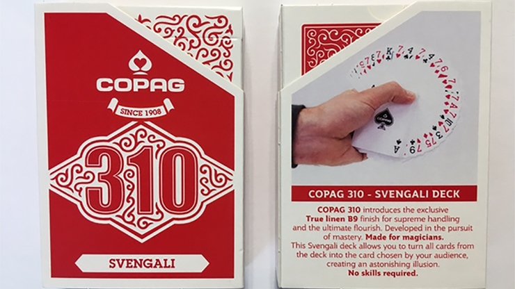 Copag 310 Svengali (Red) Playing Cards - Merchant of Magic