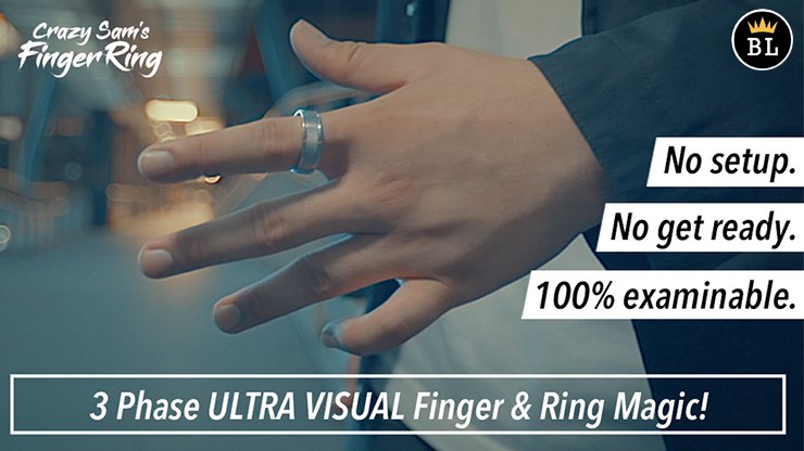 Crazy Sams Finger Ring SILVER / SMALL - Merchant of Magic