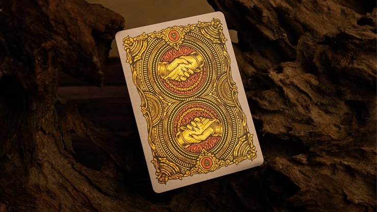 Deal with the Devil (Golden Contract) UV Foiled Edition Playing Cards by Darkside Playing Card Co - Merchant of Magic