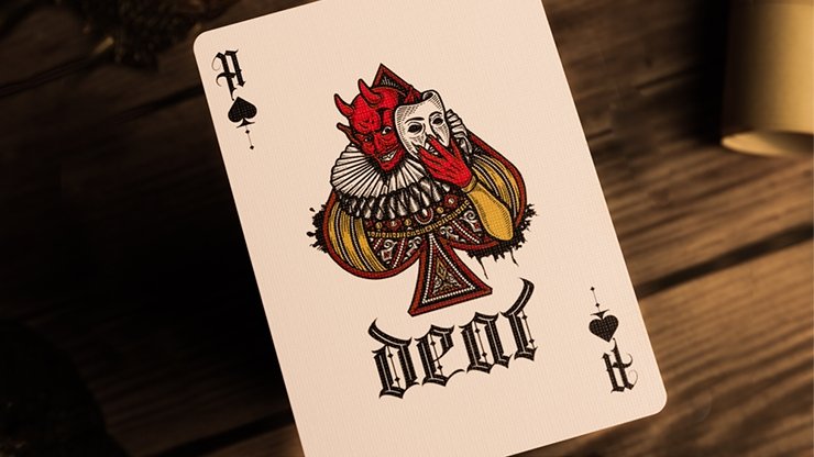 Deal with the Devil (Golden Contract) UV Foiled Edition Playing Cards by Darkside Playing Card Co - Merchant of Magic