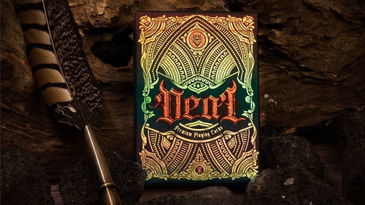 Deal with the Devil (Golden Contract) UV Foiled Edition Playing Cards by Darkside Playing Card Co - Merchant of Magic