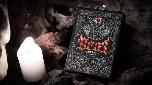 Deal with the Devil (Scarlet Red) UV Playing Cards by Darkside Playing Card Co - Merchant of Magic