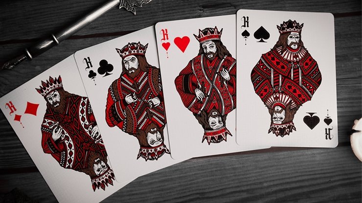 Deal with the Devil (Scarlet Red) UV Playing Cards by Darkside Playing Card Co - Merchant of Magic