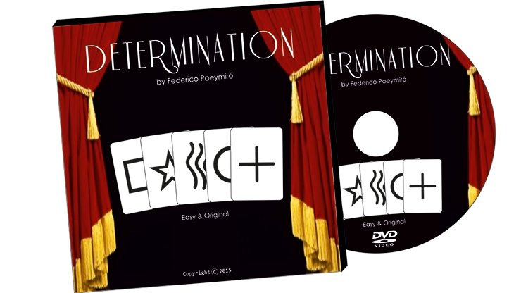 Determination (Gimmicks & DVD) by Federico Poeymiro - Merchant of Magic