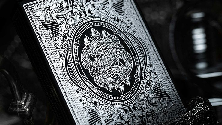 Devils in the Details Sinful Silver Playing Cards by Riffle Shuffle - Merchant of Magic
