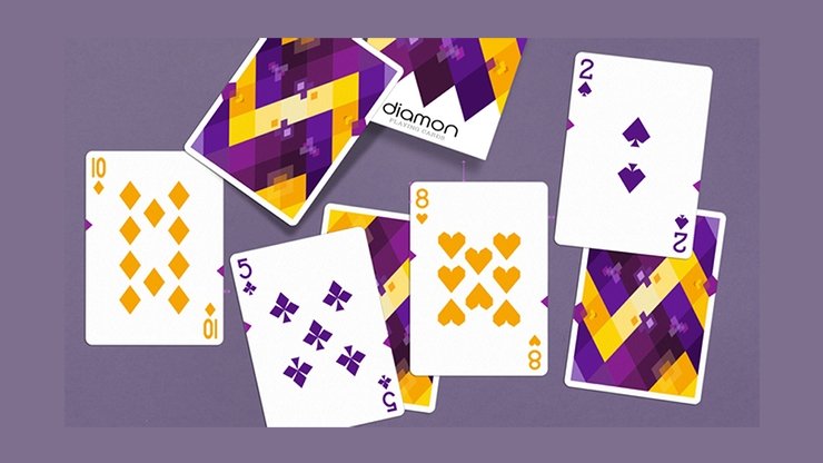 Diamon Playing Cards N° 14 - Purple Star by Dutch Card House Company - Merchant of Magic