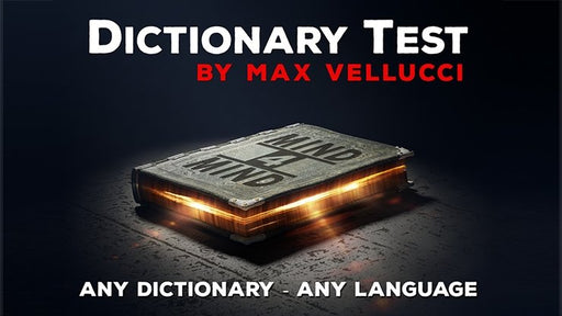 Dictionary Test by Max Vellucci - INSTANT DOWNLOAD - Merchant of Magic