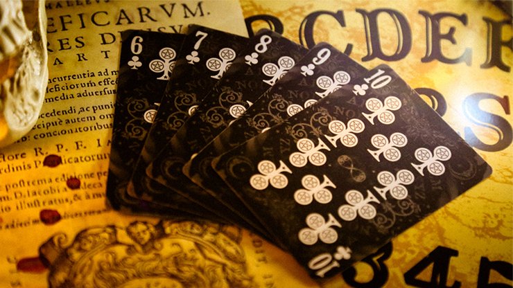 Divination (Black) Playing Cards by Midnight Cards - Merchant of Magic