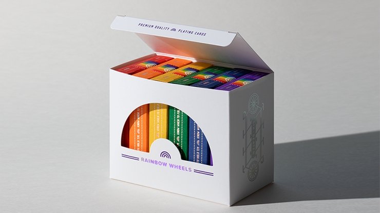 DKNG Rainbow Wheels (6 Seater Box Set) Playing Cards by Art of Play - Merchant of Magic