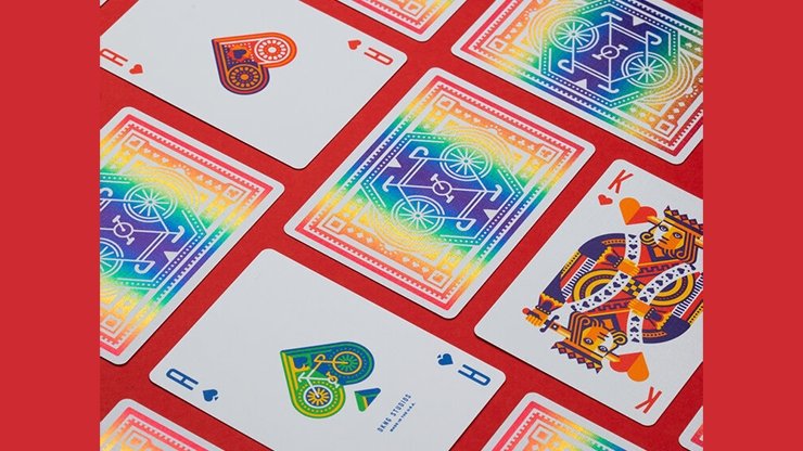 DKNG Rainbow Wheels (Blue) Playing Cards by Art of Play - Merchant of Magic