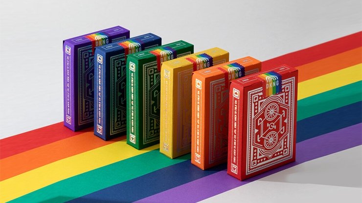 DKNG Rainbow Wheels (Green) Playing Cards by Art of Play - Merchant of Magic