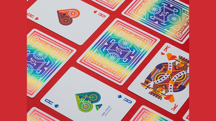 DKNG Rainbow Wheels (Orange) Playing Cards by Art of Play - Merchant of Magic