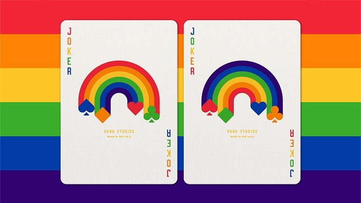 DKNG Rainbow Wheels (Orange) Playing Cards by Art of Play - Merchant of Magic