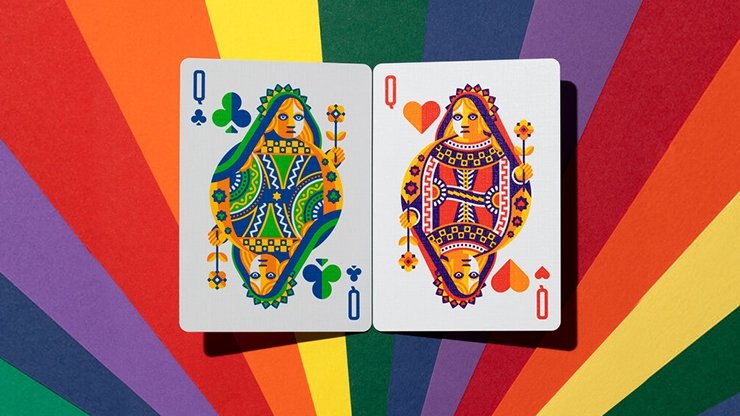 DKNG Rainbow Wheels (Orange) Playing Cards by Art of Play - Merchant of Magic