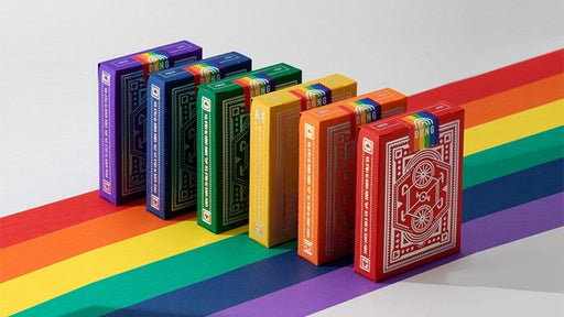 DKNG Rainbow Wheels (Orange) Playing Cards by Art of Play - Merchant of Magic
