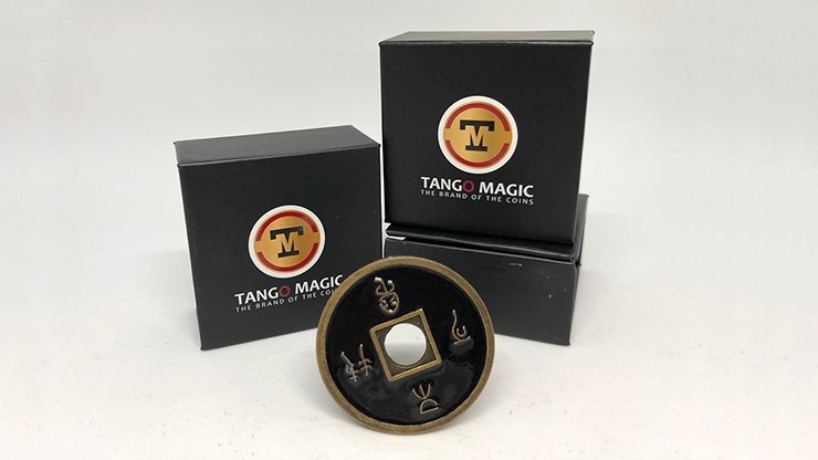 Dollar Size Chinese Coin - Black by Tango - Merchant of Magic