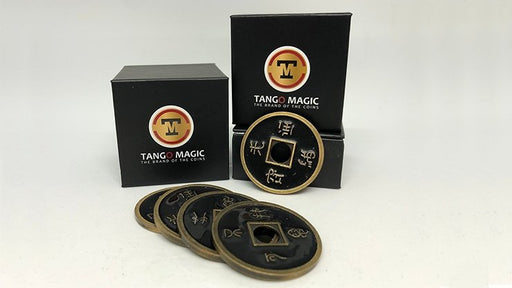 Dollar Size Shell Chinese Coin - Black by Tango - Merchant of Magic