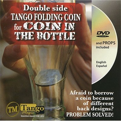 Double Side Folding 50 Cent Euro (Gimmick) by Tango - Merchant of Magic