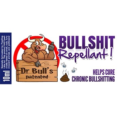 Dr Bull's Patented Bullshit Repellent by David Bonsall - Merchant of Magic