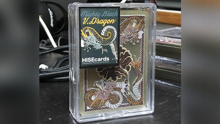 Dragon Transparent Playing Cards (Mighty Black) - Merchant of Magic