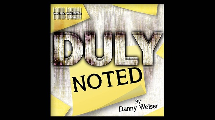 DULY NOTED Red by Danny Weiser - Merchant of Magic
