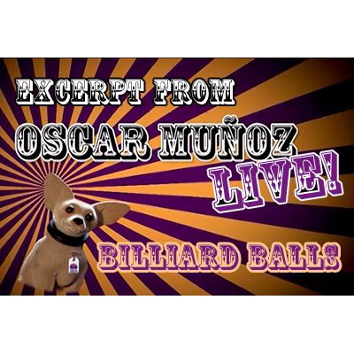 Billiard Balls by Oscar Munoz (Excerpt from Oscar Munoz Live) - INSTANT DOWNLOAD