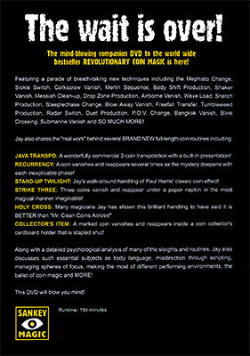 Revolutionary Coin Magic 2 - By Jay Sankey - DVD - Merchant of Magic