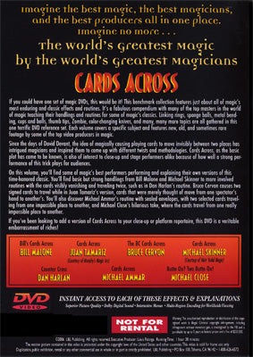 World's Greatest Magic: Cards Across - DVD - Merchant of Magic Magic Shop