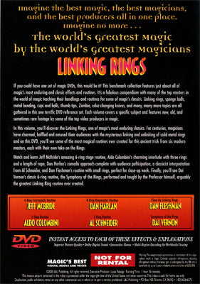 World's Greatest Magic:  Linking Rings by L&L Publishing - DVD - Merchant of Magic Magic Shop