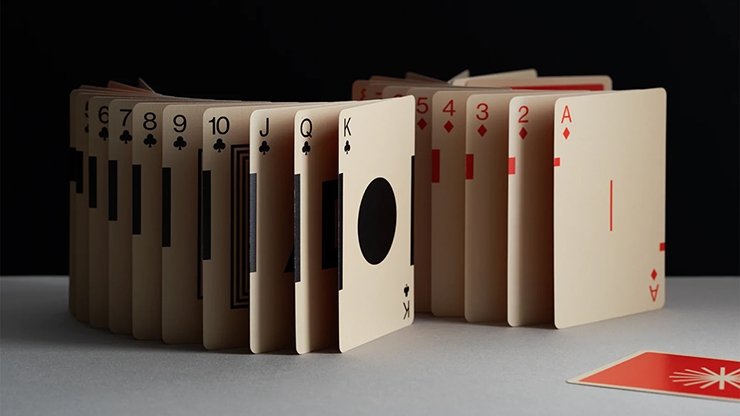 Eames (Starburst Red) Playing Cards by Art of Play - Merchant of Magic