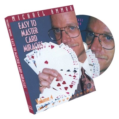 Easy to Master Card Miracles Volume 4 by Michael Ammar - DVD - Merchant of Magic