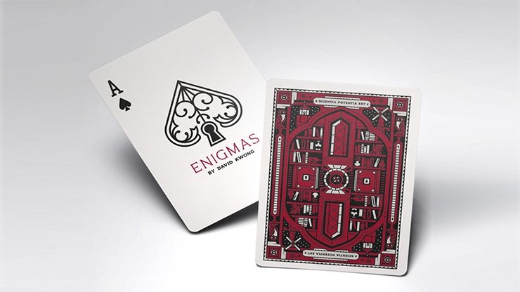 ENIGMAS Puzzle Hunt (RED) Playing Cards - Merchant of Magic