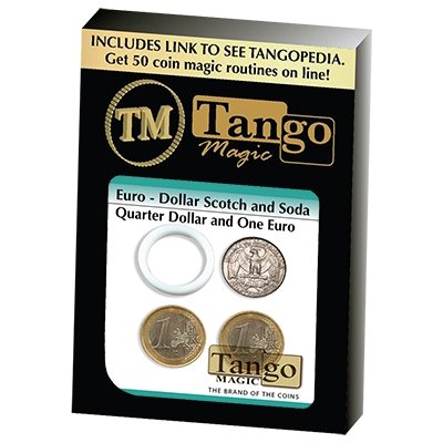 Euro-Dollar Scotch And Soda (ED000) (Quarter Dollar and 1 Euro) by Tango - Merchant of Magic