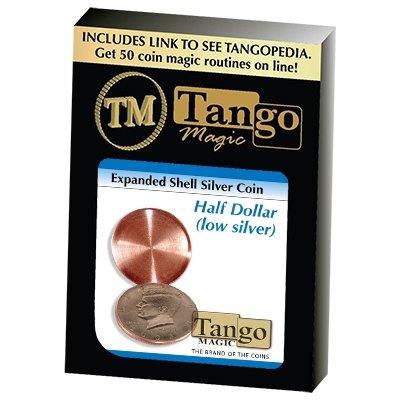 Expanded Shell Silver Half Dollar (D0003) by Tango - Merchant of Magic