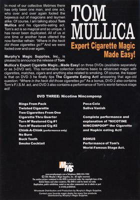 Expert Cigarette Magic Made Easy - Vol.3 by Tom Mullica - DVD - Merchant of Magic