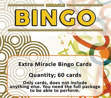 Extra Cards (60 cards) for Miracle Bingo by Doruk Ulgen - Merchant of Magic